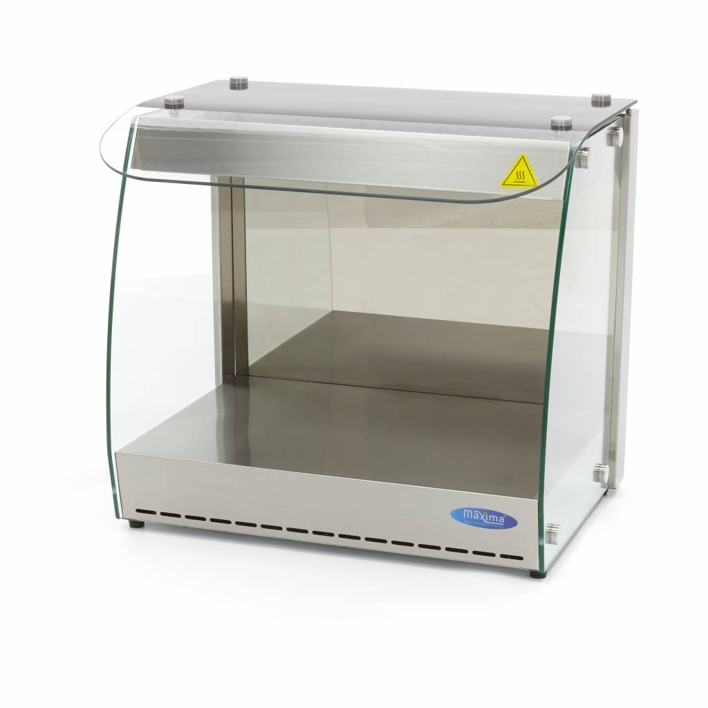 Maxima Heated Food Display - 56cm - 1 Shelf - Open - Fits 2 x 1/2 GN - 09400750