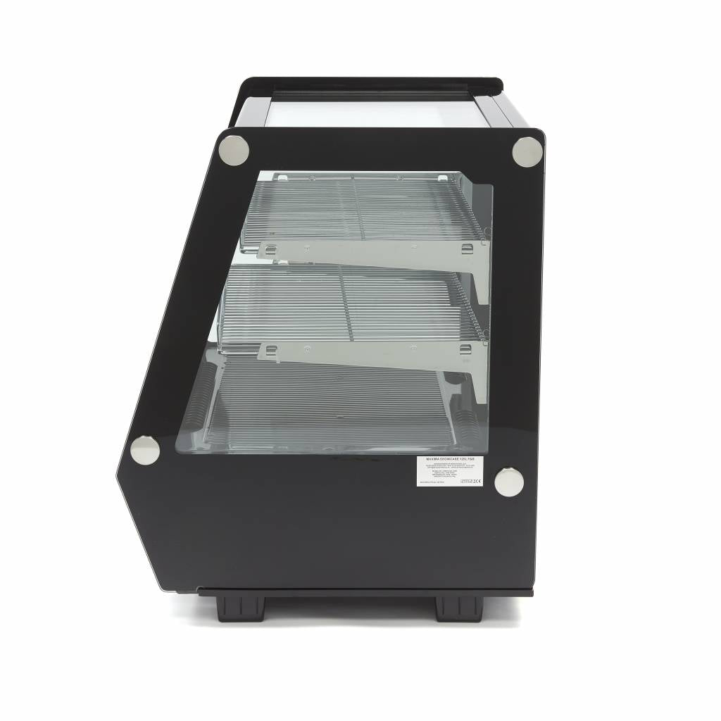 Gebaksvitrine - 125 L - 71 cm - Schuifdeuren Voor en Achter - MAXIMA