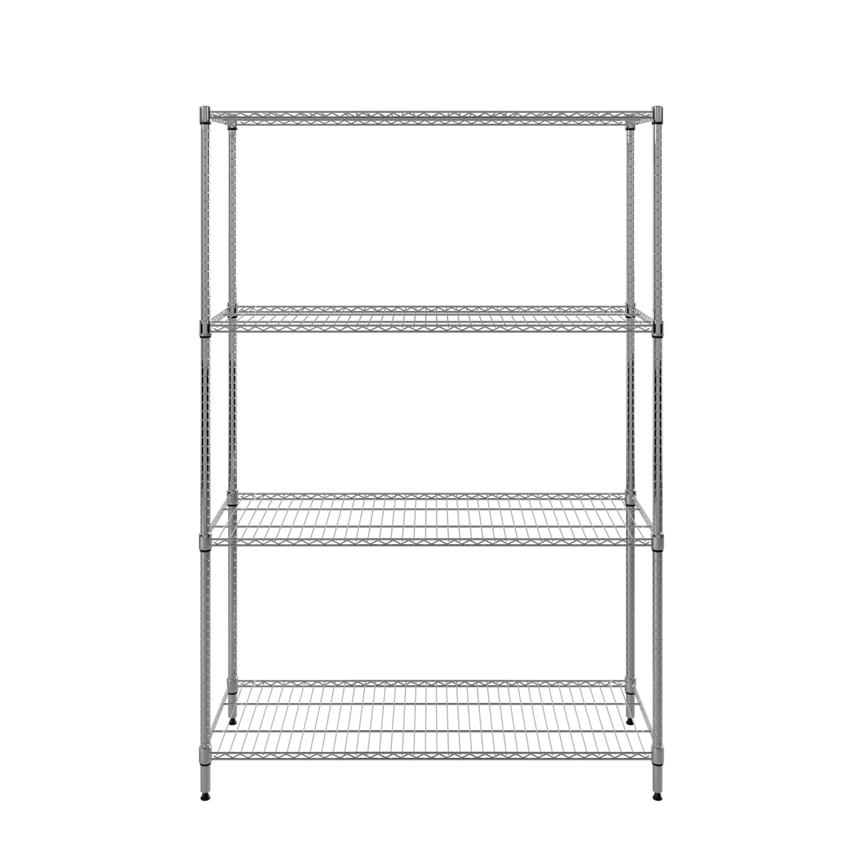 CUBO Chrome Wire Shelving Unit 4 Tier 1200x450x1800mm CS-CR1200