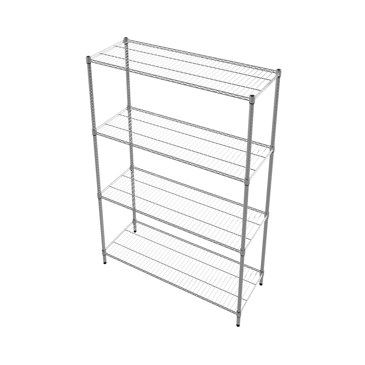 CUBO Chrome Wire Shelving Unit 4 Tier 1200x450x1800mm CS-CR1200