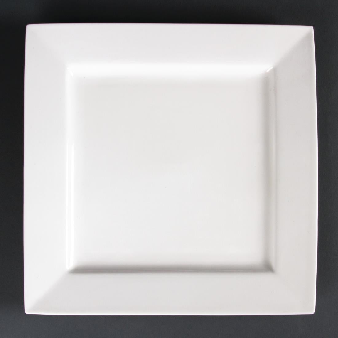 Olympia Lumina Square Plates White 265mm (Pack of 4) - DP965 Olympia