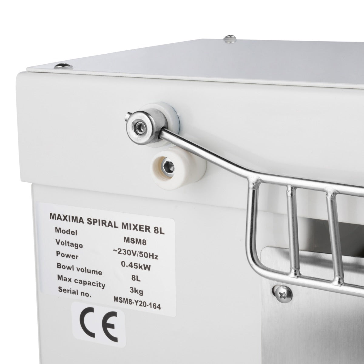 Maxima Dough Mixer - 8L - 4,5kg Dough - White - 09361008