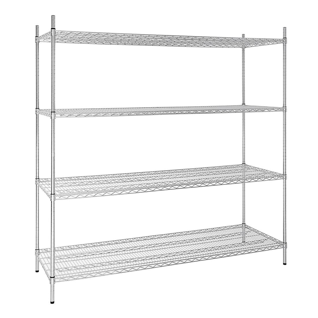 Vogue 4 Tier Wire Shelving Kit 1830x610mm - U259 Vogue