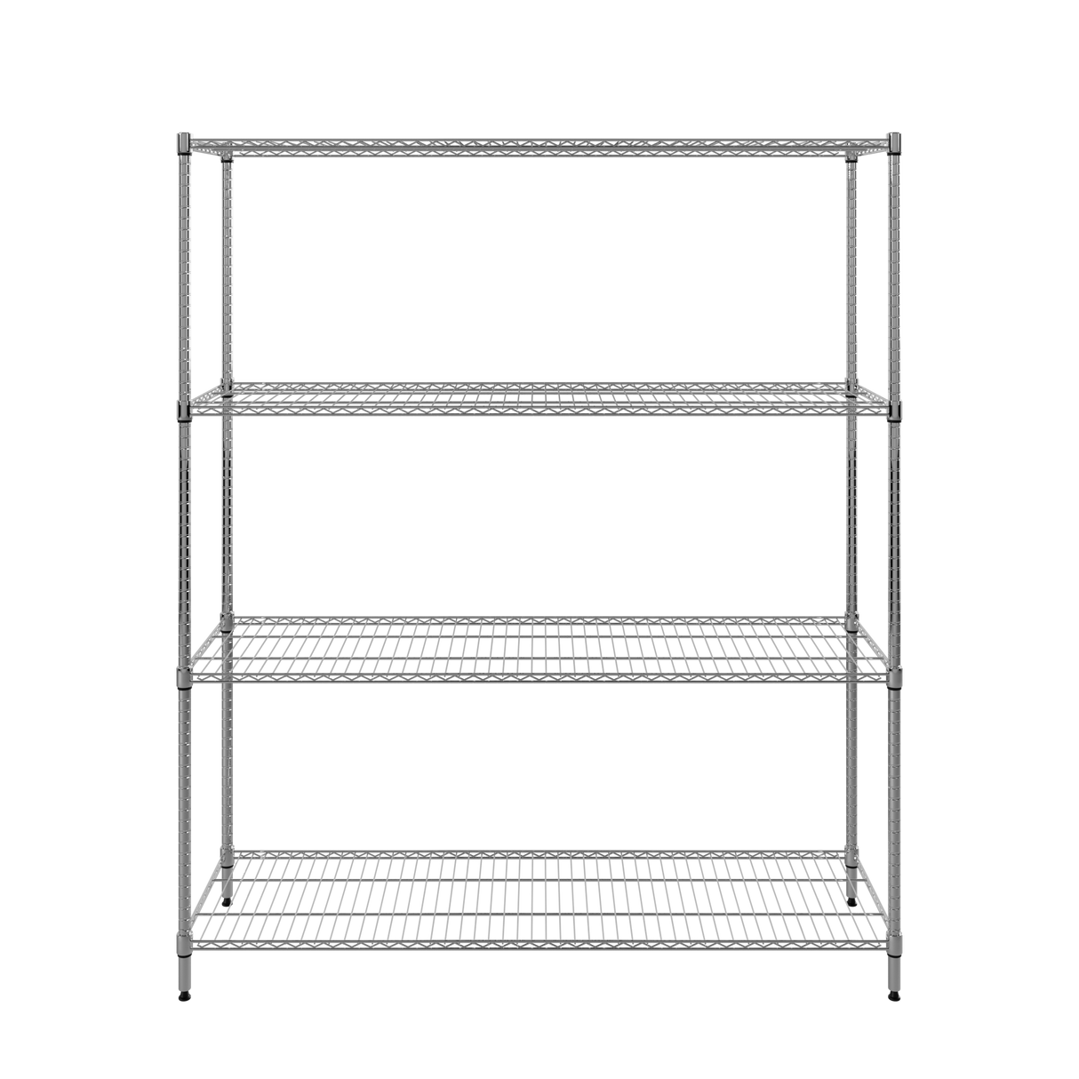 CUBO Chrome Wire Shelving Unit 4 Tier 1500x450x1800mm CS-CR1500