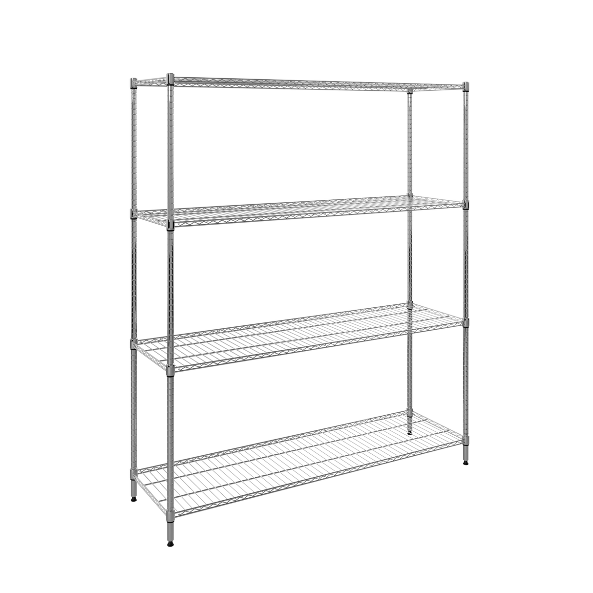 CUBO Chrome Wire Shelving Unit 4 Tier 1500x450x1800mm CS-CR1500
