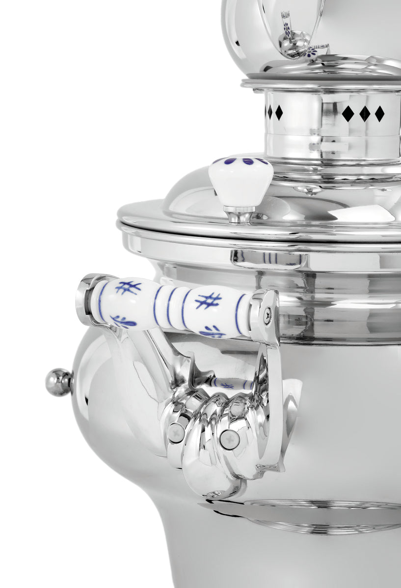 Bartscher Samovar 15L - Classic Design - Ceramic Handles - Width 500mm x Depth 400mm x Height 740mm - Stainless Steel - 191005