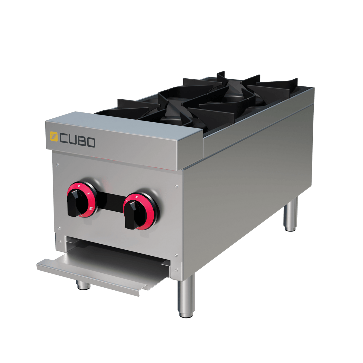 CUBO Gaskookplaat 31cm - 2-pits - 2 x 4.5kW - CS-XRB-2-OZ-M