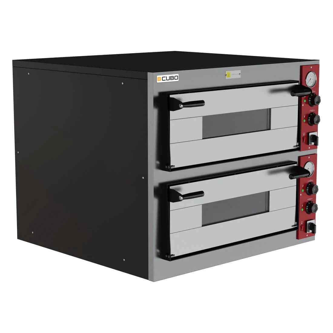 CUBO Pizzaoven - Dubbel - Elektrisch 400V - 8 x 33cm pizza - CS-TDPO