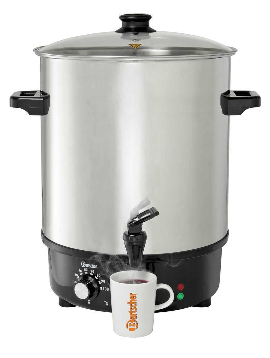 Bartscher Mulled wine pot, bl.w. canner30L,SS - 200057