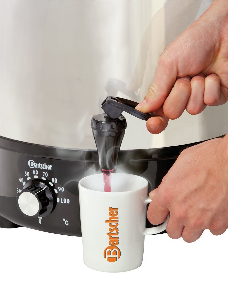Bartscher Mulled wine pot, bl.w. canner30L,SS - 200057