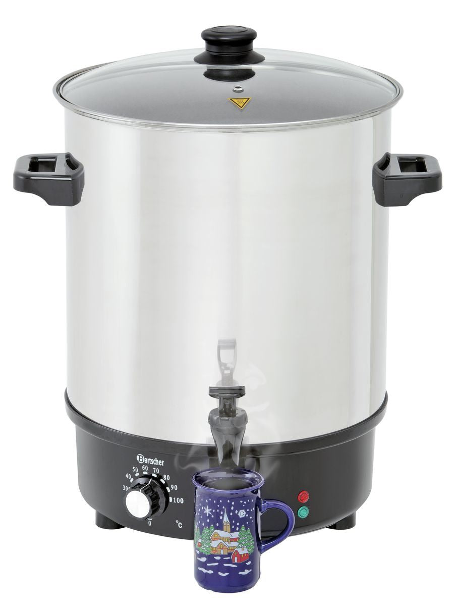 Bartscher Mulled wine pot, bl.w. canner30L,SS - 200057