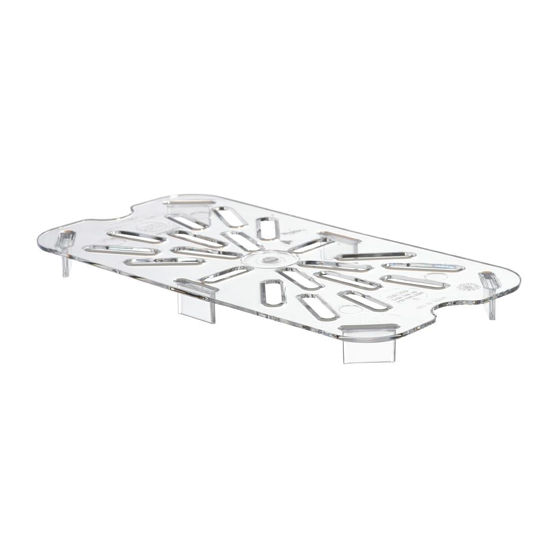 Cambro Polycarbonate 1/4 Gastronorm Tray Drain Shelf - DM749 Cambro