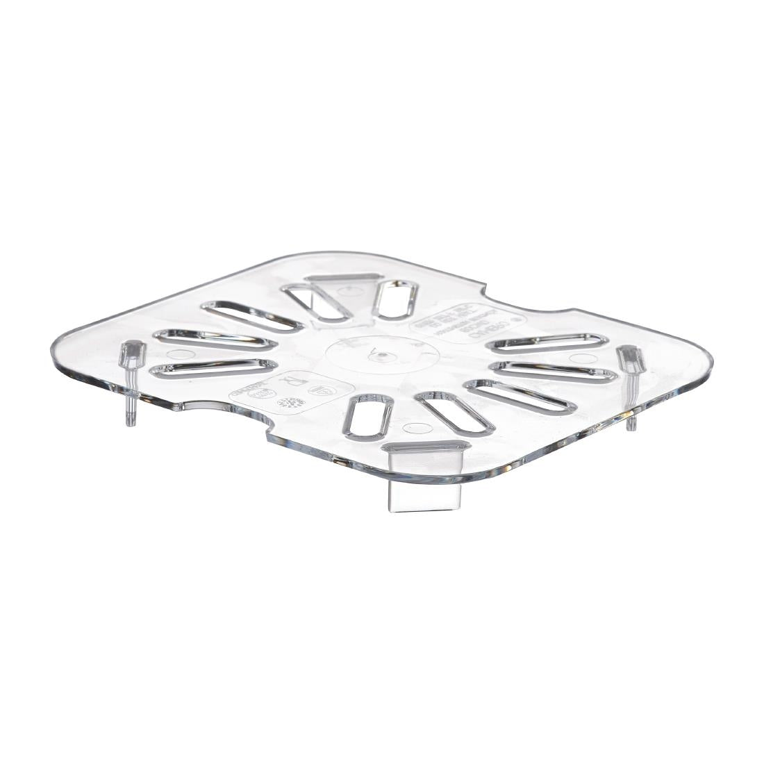 Cambro Polycarbonate 1/6 Gastronorm Tray Drain Shelf - DM755 Cambro