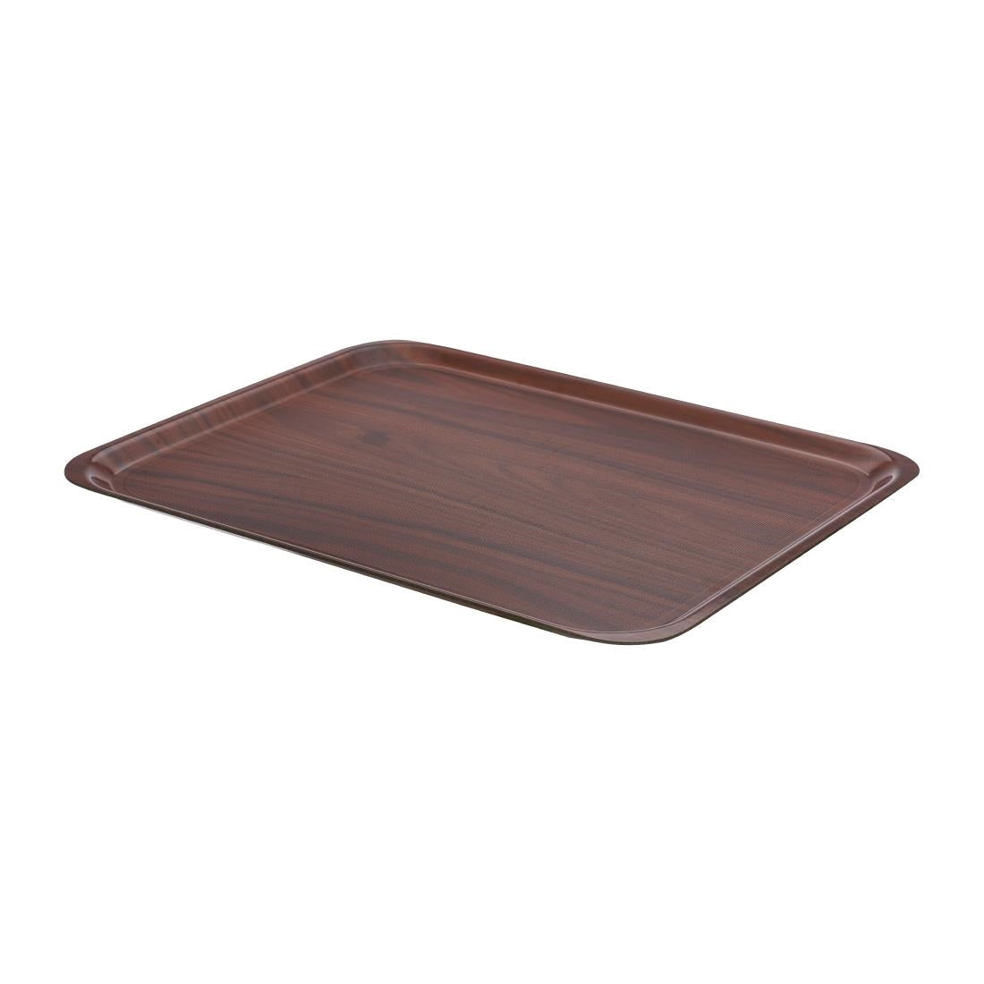 Cambro Mykonos Laminate Canteen Tray Walnut 460mm - DM797 Cambro
