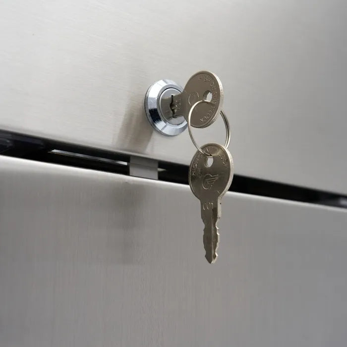 Maxima Kühlschrank – 600L – 3 verstellbare Einlegeböden (2/1 GN) – Edelstahl – auf Rollen