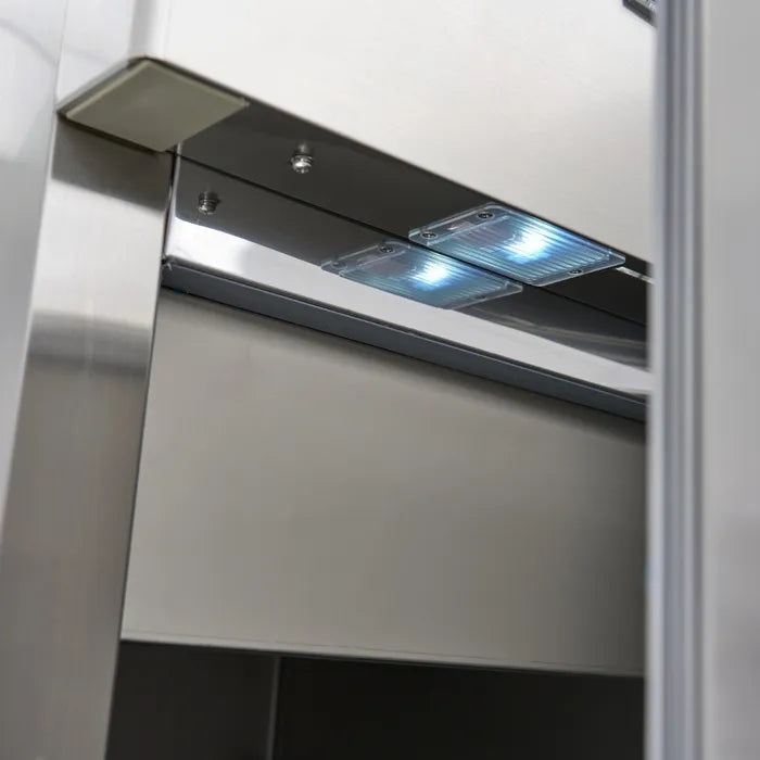 Maxima Kühlschrank – 600L – 3 verstellbare Einlegeböden (2/1 GN) – Edelstahl – auf Rollen
