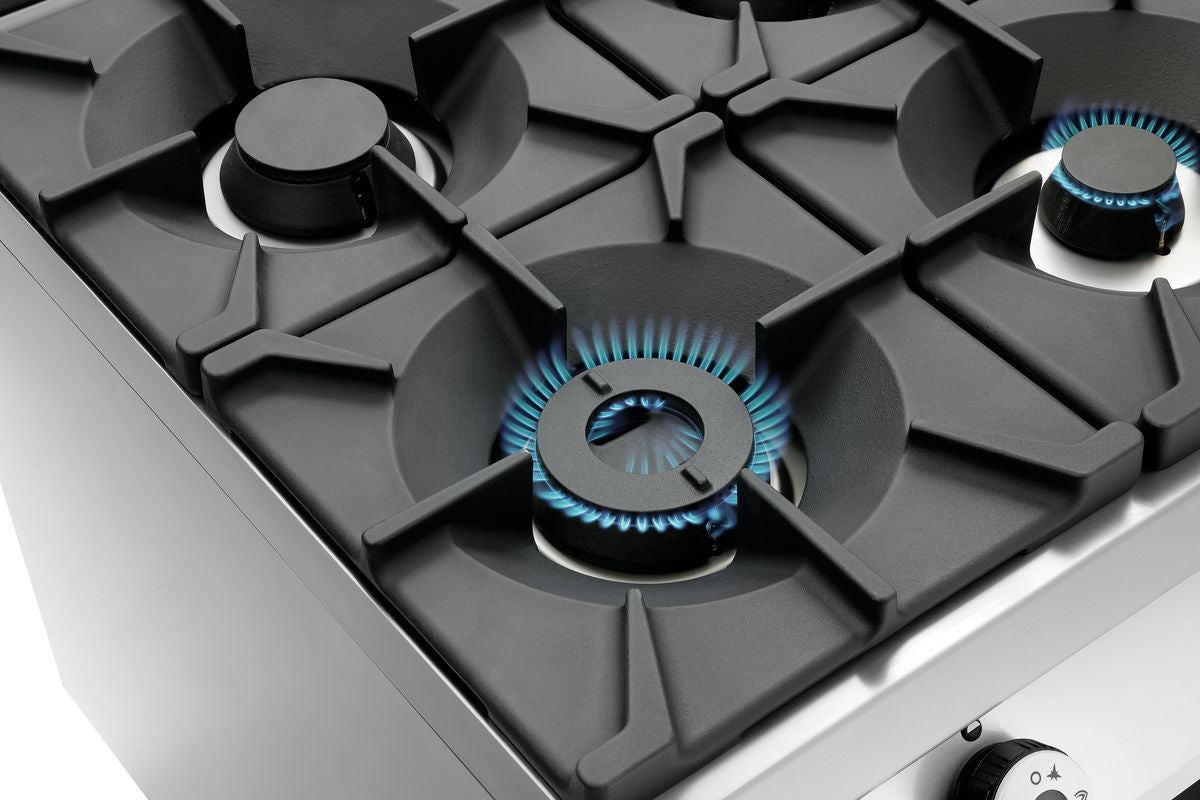 Gasfornuis 900, B900, 4-pits, GO - BARTSCHER