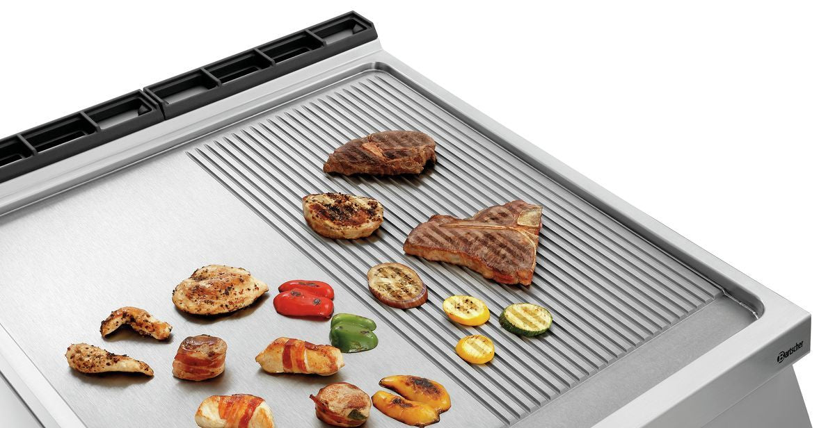 Gas bakplaat, 1/2+1/2, PO - BARTSCHER