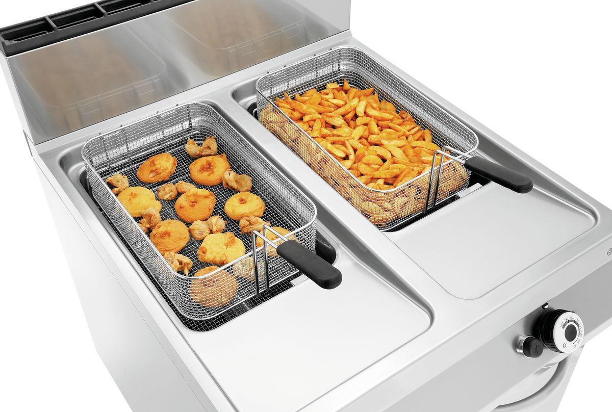 Gas friteuse met 2 binnenpannen - BARTSCHER