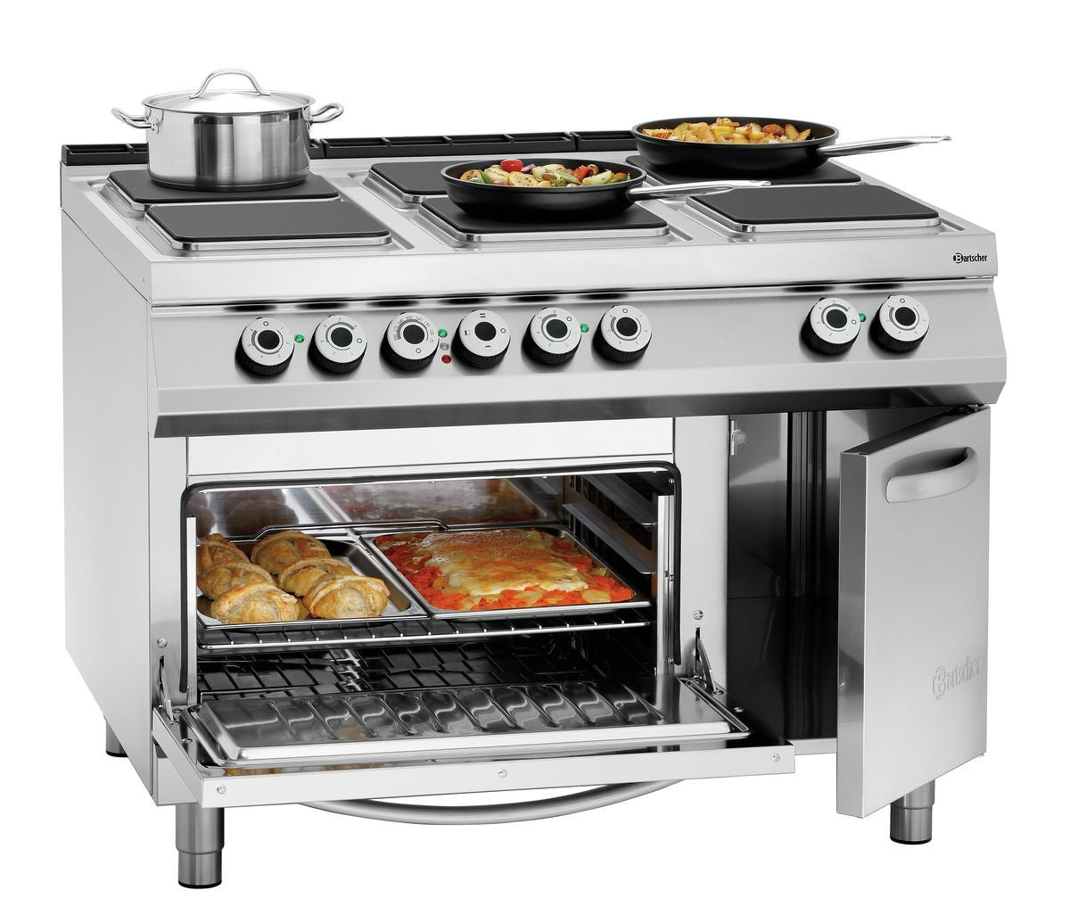 Bartscher 6-Platten-Elektroherd, EBO 2/1GN - 296217