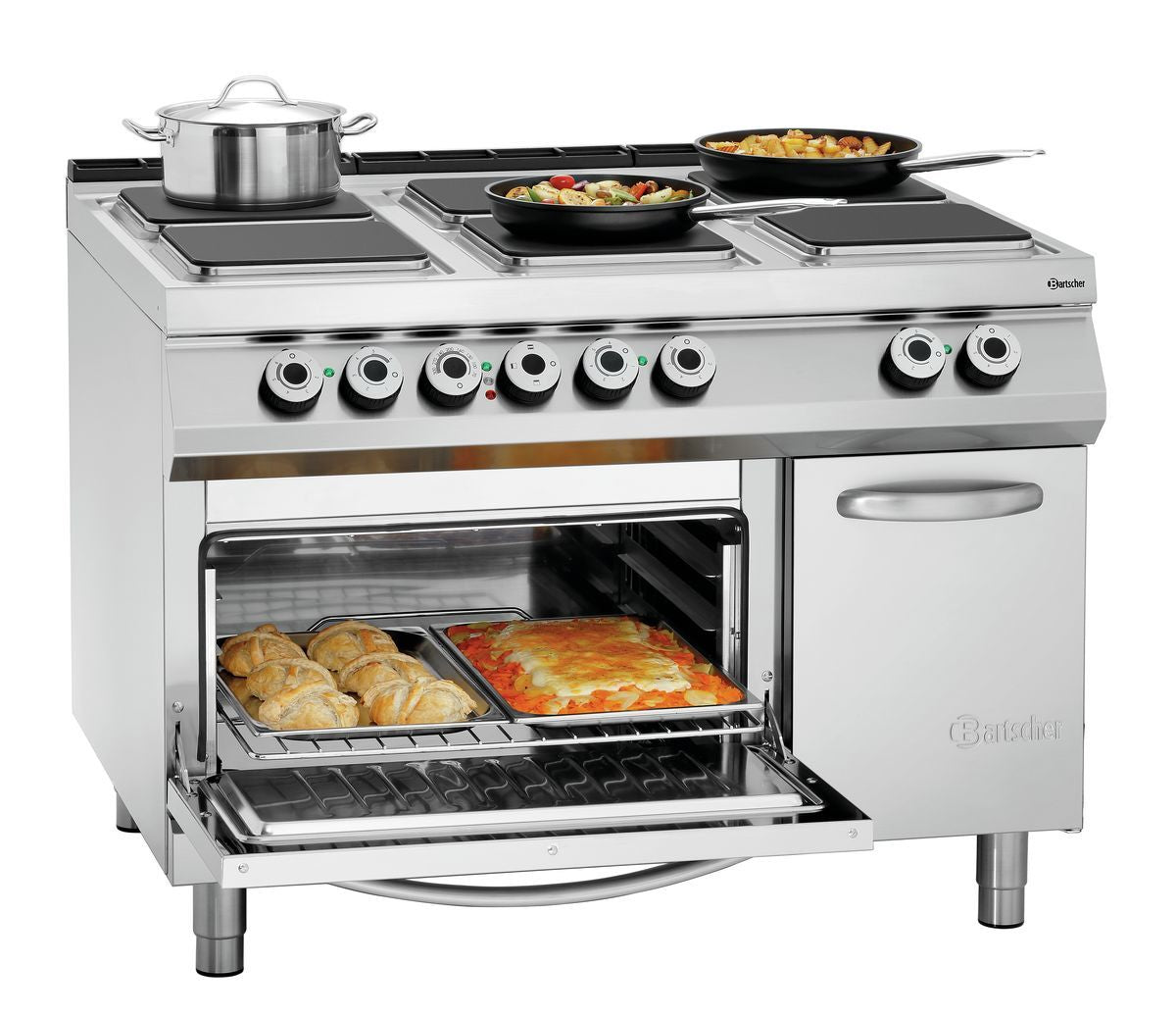 Bartscher 6-Platten-Elektroherd, EBO 2/1GN - 296217