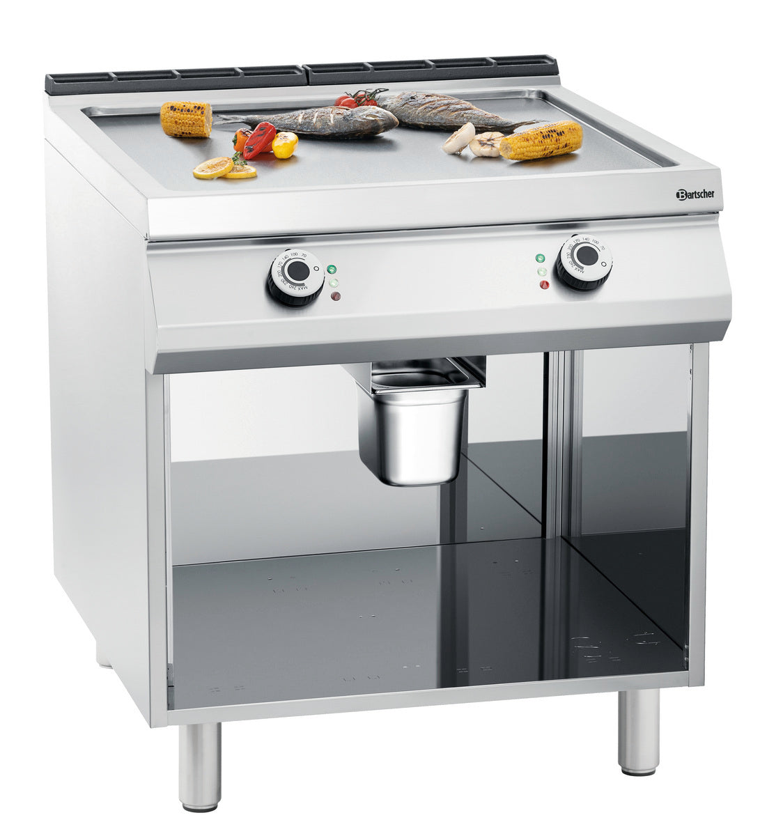 Grillplaat el., glad - BARTSCHER