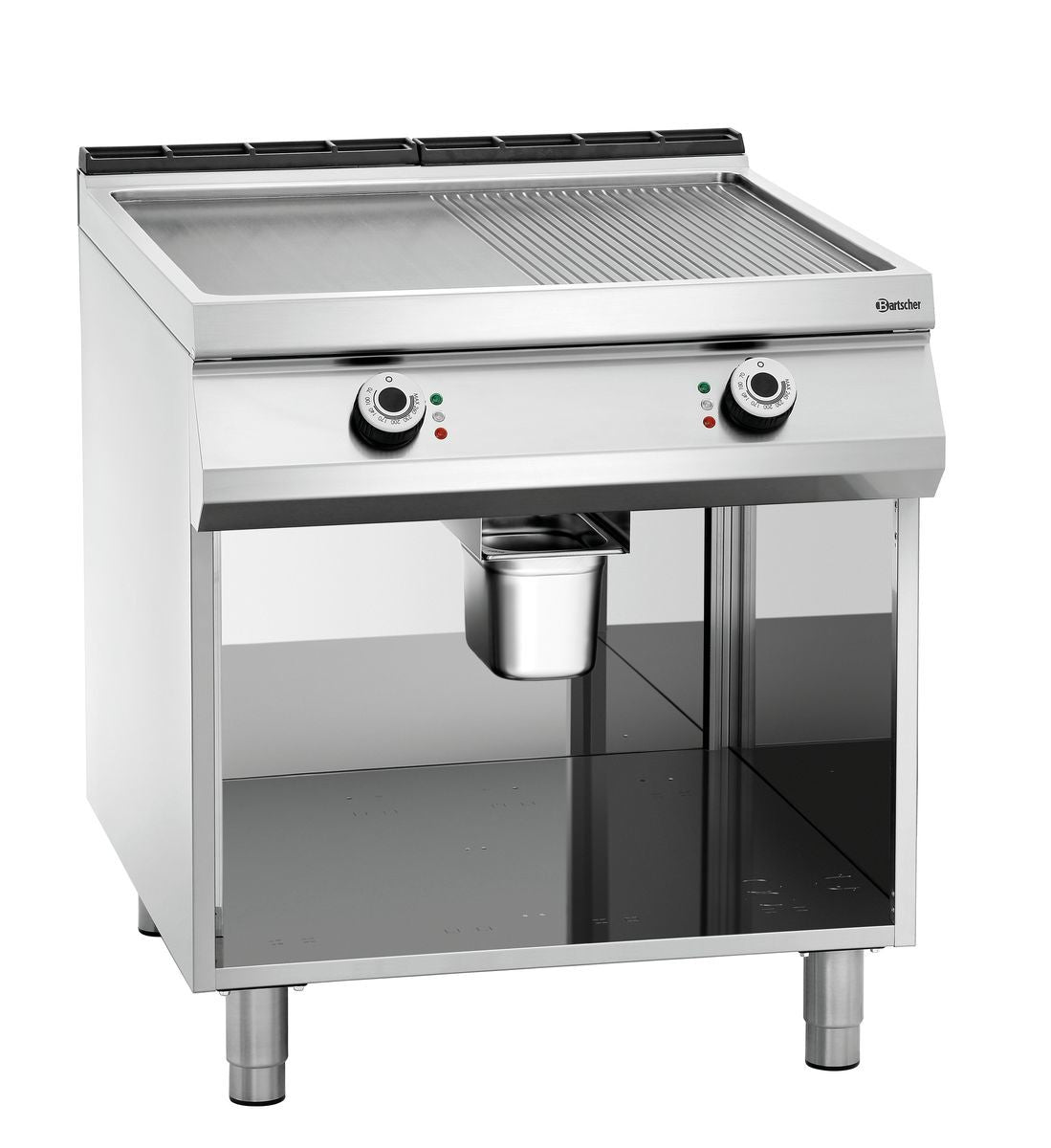 Elektrische bakplaat, 1/2+1/2, PO - BARTSCHER