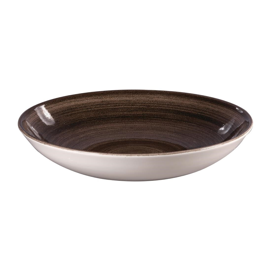 Churchill Stonecast Patina Coupe Bowls Black 248mm (Pack of 12) - DR654 Churchill