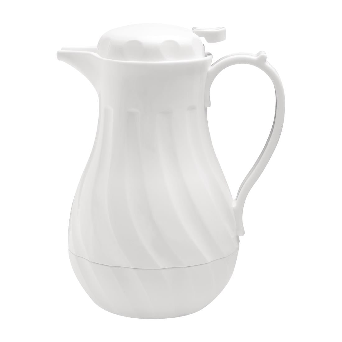 Olympia Insulated Swirl Jug White 2Ltr - GL971 Olympia
