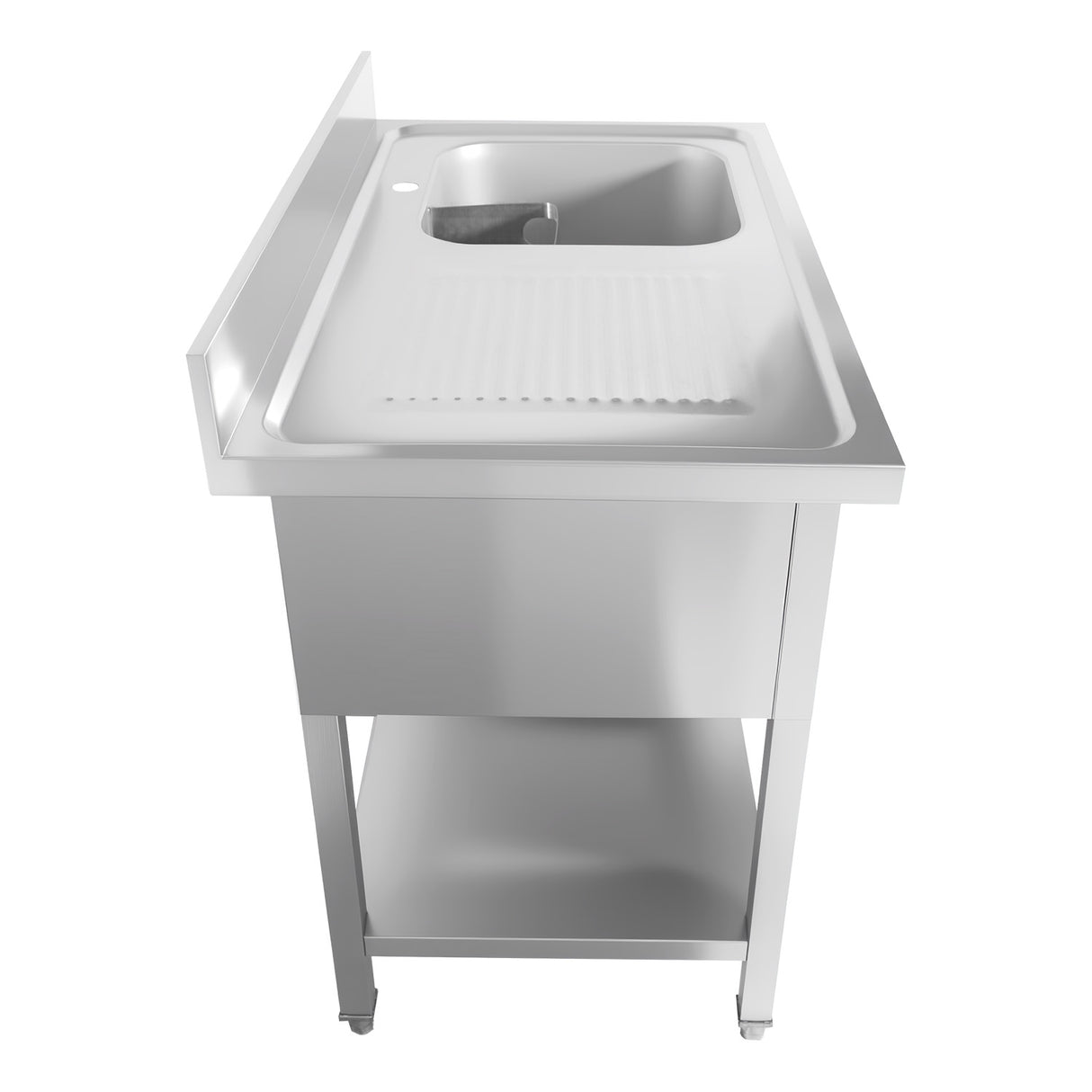 CUBO Stainless Steel Single Sink with Right Drain Board 1000mm CS-SSWB-1000