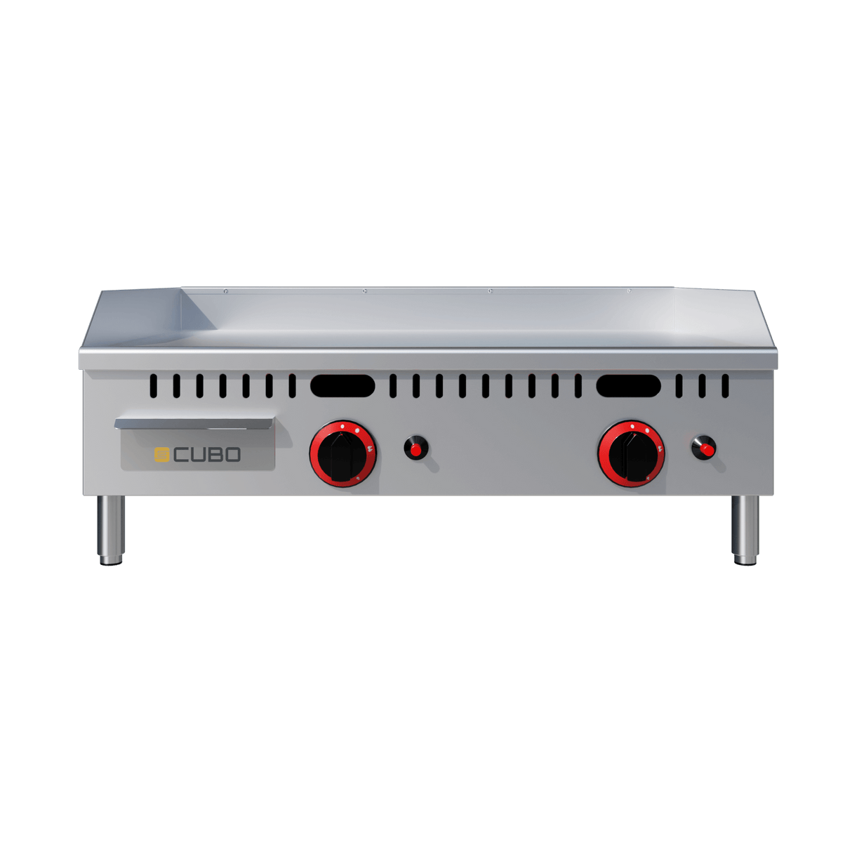 CUBO Grillplaat Gas 76cm - 2-pits kookplaat - 2 x 3kW - CS-PL-JY-760