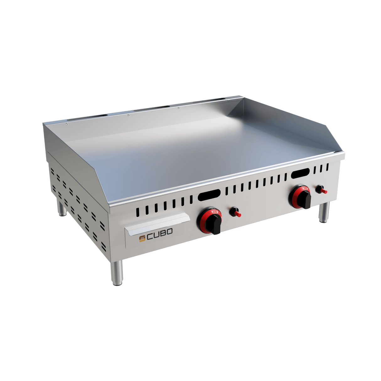 CUBO Grillplaat Gas 76cm - 2-pits kookplaat - 2 x 3kW - CS-PL-JY-760