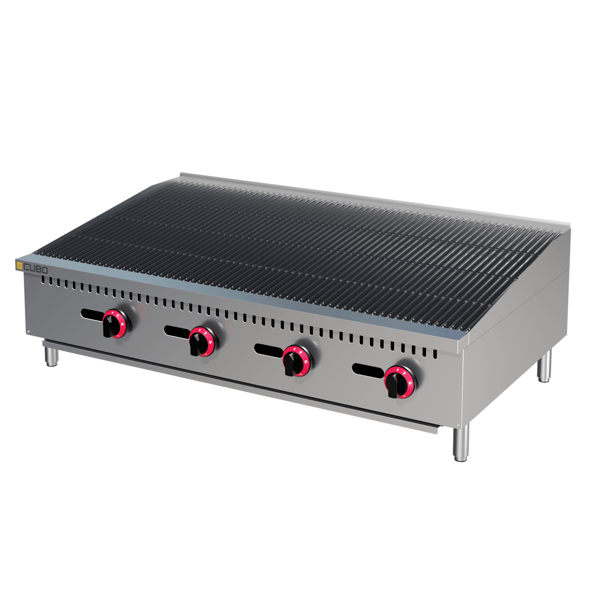CUBO Gas Chargrill 120cm - 4 Burner Countertop - 4 x 7.5kW - CS-RFS-48-R-OZ