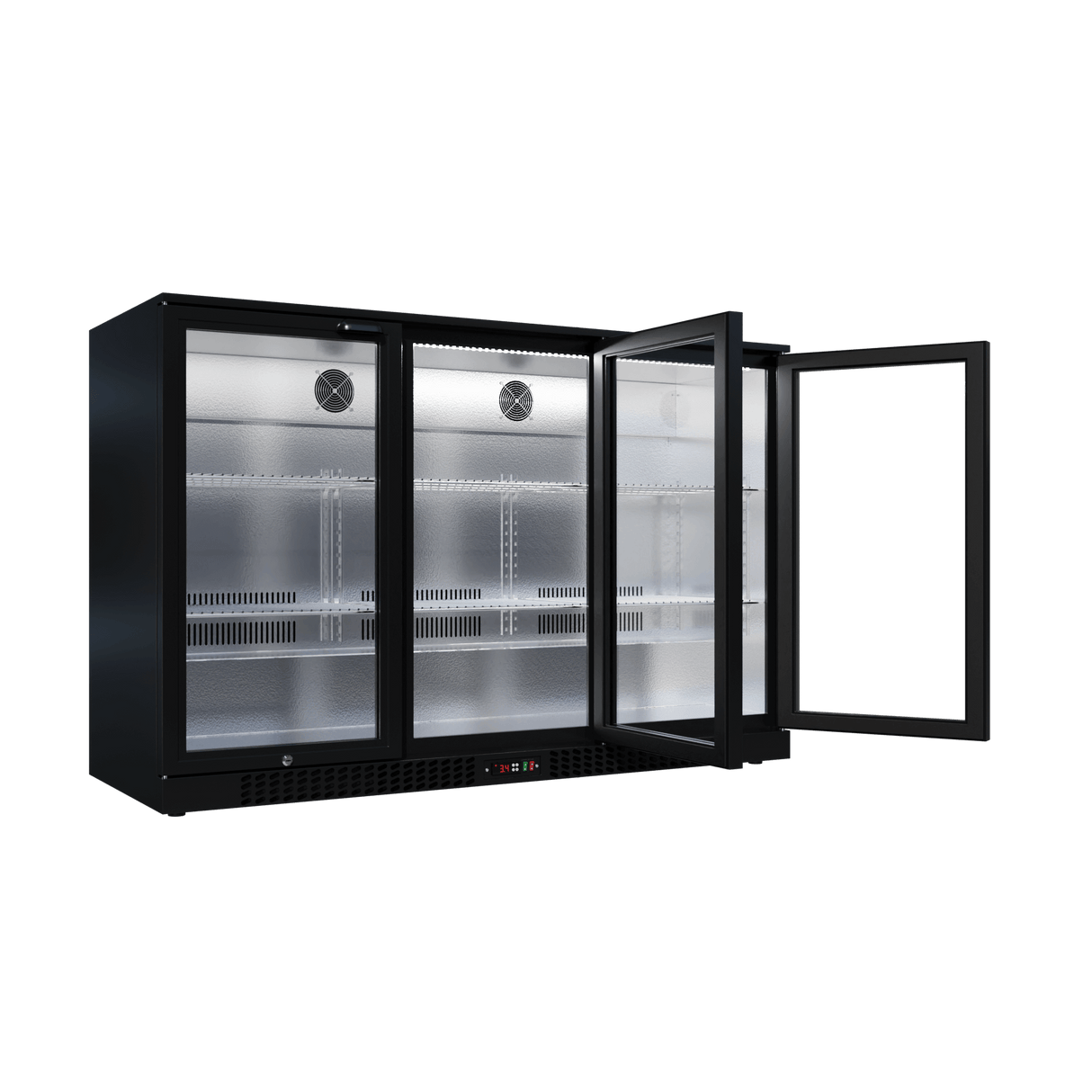 Cubo Barkühlschrank 324L - 3 Glasflügeltüren- Abschließbar - CS-320H-EE