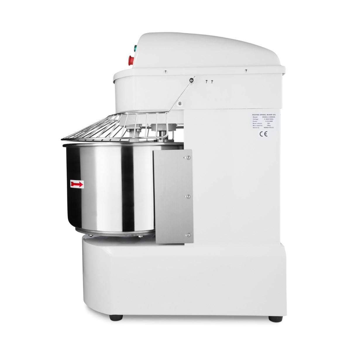 Maxima Dough Mixer - 60L - 38kg Dough - 2 Speeds - 400V - 09361060