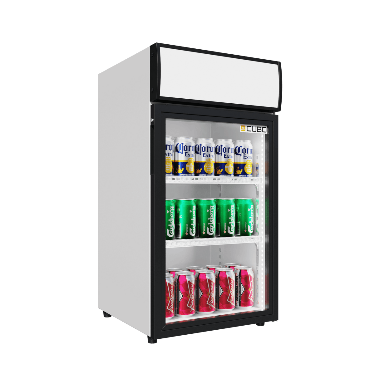 Cubo Tafelmodel Barkoelkast 59L - 1 Scharnierende Glazen Deur - Energiezuinig - CS-50H-EE