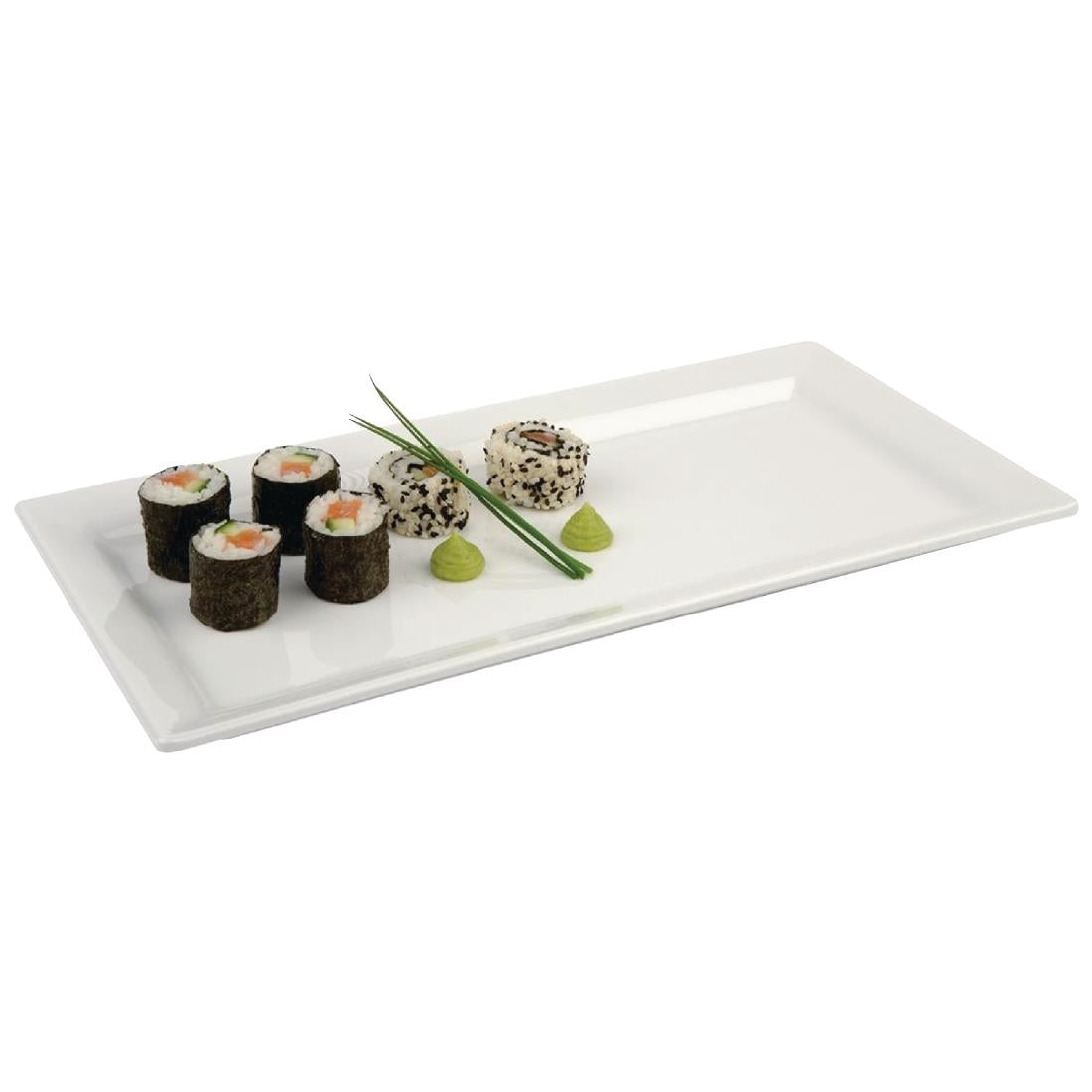 APS Pure Melamine Rectangular Tray 14in - GF158 APS