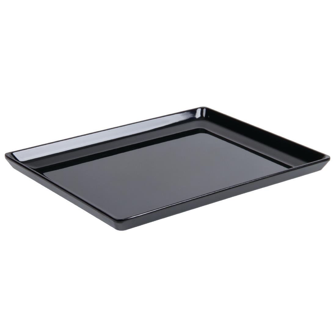 APS Float Melamine Tray Black GN 1/2 - GF077 APS
