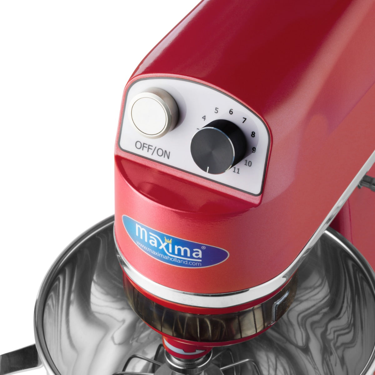 Maxima Stand Mixer - 7L - Up to 2kg Dough - Raspberry Red - 09360760