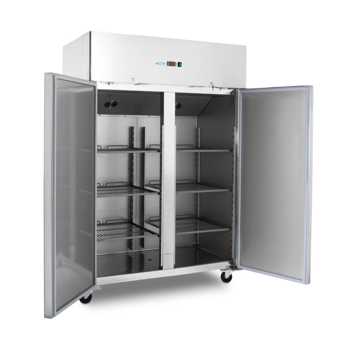 Maxima Freezer - 1200L - 6 Adjustable Shelves (2/1 GN) - on Wheels - incl Shelves - 09400015