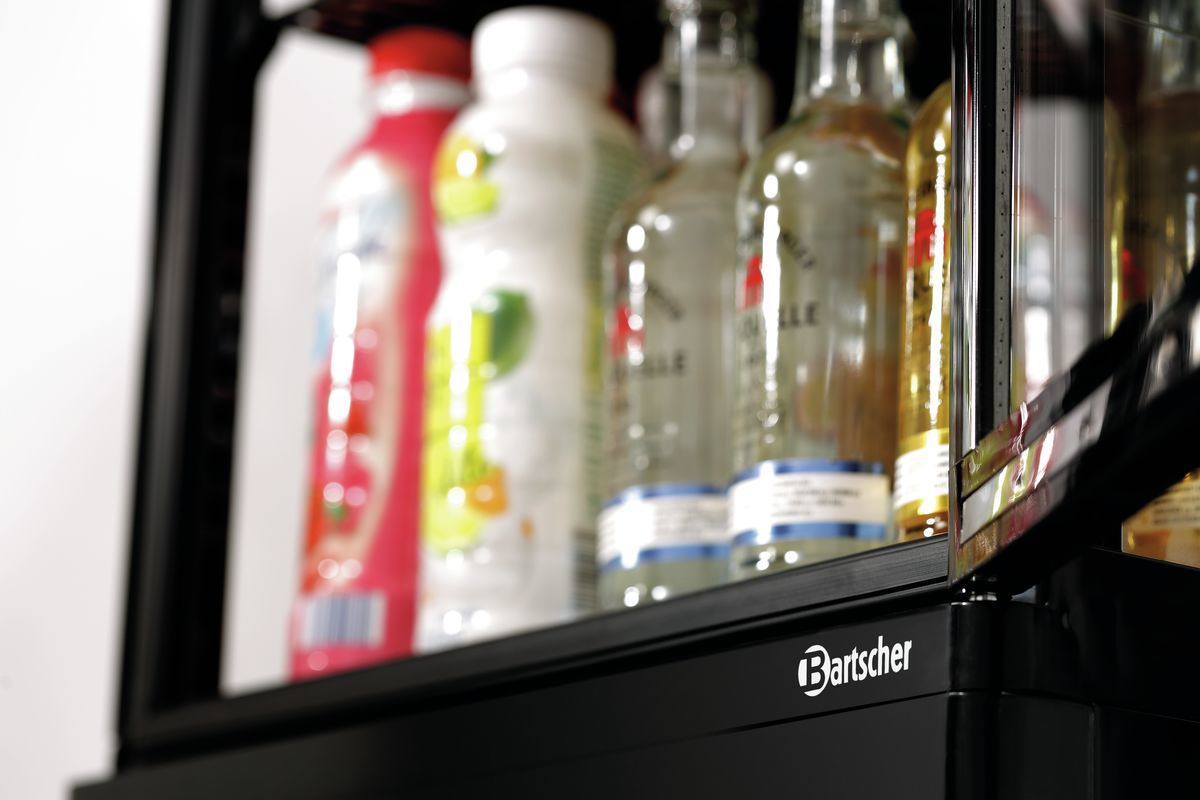 Mini-koelvitrine 78L, zwart - BARTSCHER