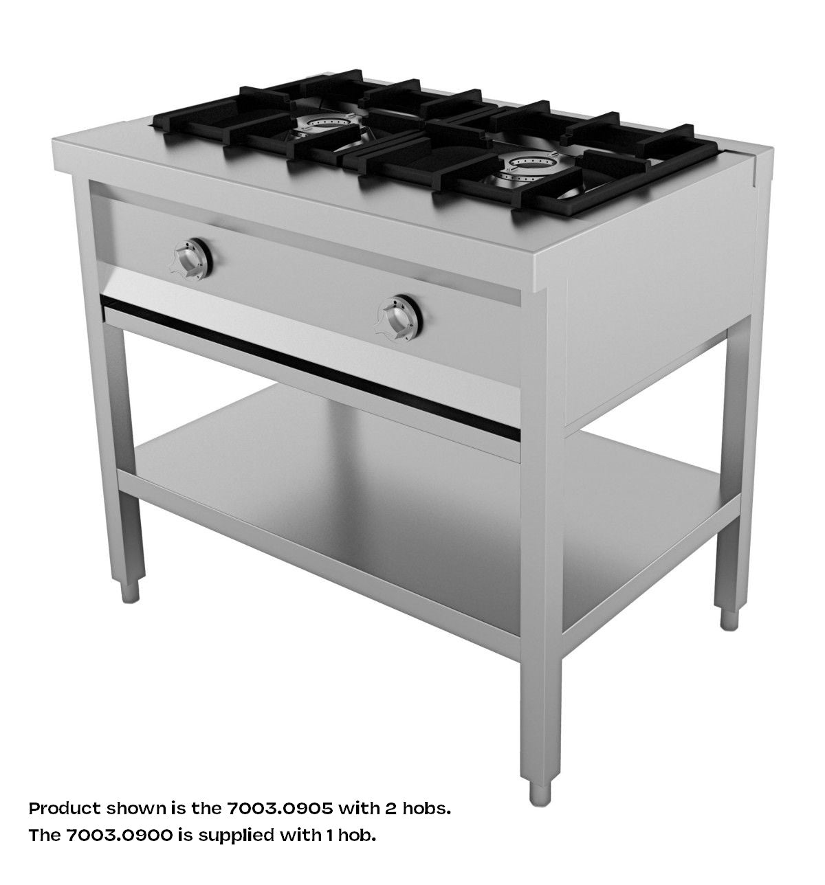 Combisteel Pancake Preparation Table 1 Burner - 7003.0900 Combisteel