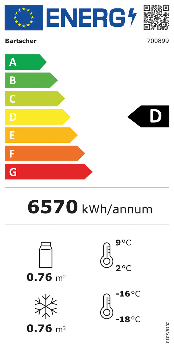 Koel-/vriescombinatie 820L - BARTSCHER