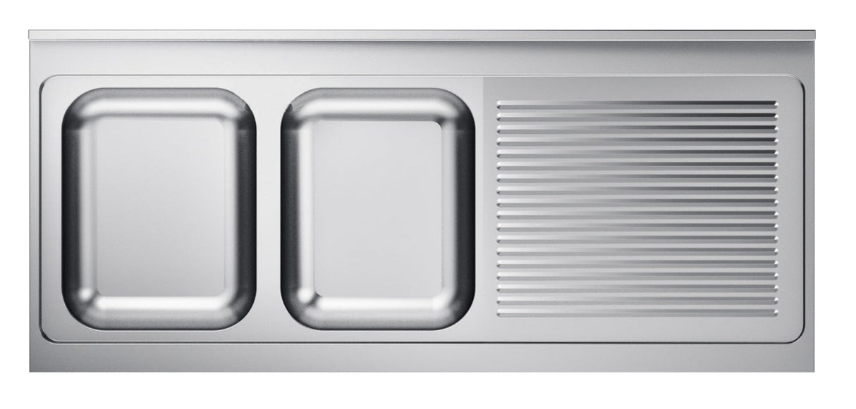 Combisteel 700 Sink Unit Tabletop 2 Left 1600 - 7013.1160 Combisteel