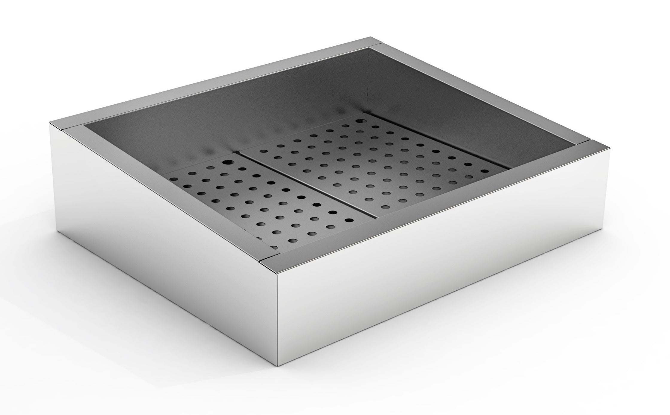 Combisteel Crushed Ice Bin Incline 2/1 GN Aisi 304  Drain On The Operating Side - 7013.2785  Combisteel