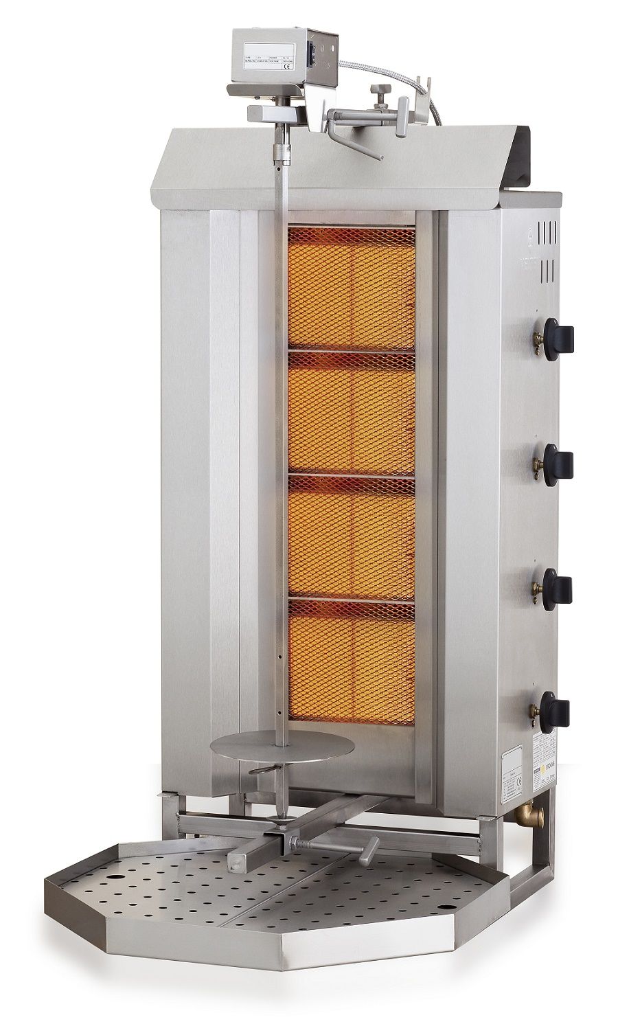 Combisteel Gas Gyros or Kebab Grill 4 Heat Zones - 7049.0010 Doner Kebab Grills Combisteel