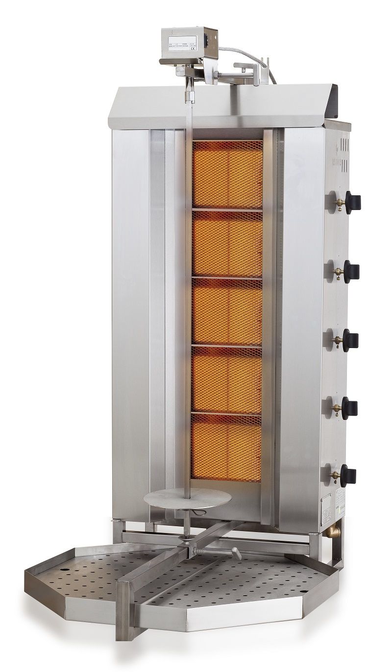 Combisteel Gas Gyros or Kebab Grill 5 Heat Zones - 7049.0015 Doner Kebab Grills Combisteel