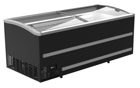 Combisteel Supermarket Display Chest Freezer Sliding Curved Glass Lid 870 Litre - 7072.0005 Display Chest Freezers Combisteel