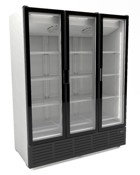 Combisteel Triple Hinged Glass Door Display Fridge Merchandiser 1560Ltr - 7072.1015 Upright Glass Door Fridges Combisteel