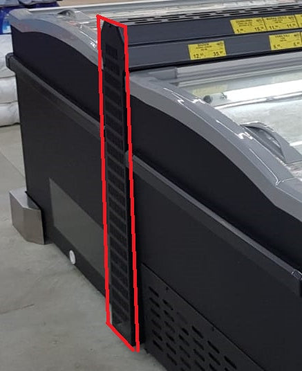 Combisteel Chest Freezer Joint Side Black For Island Without Head Element - 7072.9025 Combisteel